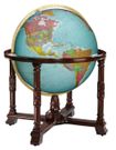 Diplomat Blue Illuminated Floor Globe  by Replogle Globes
