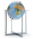 Maranello Blue Illuminated Floor Globe by Waypoint Geographic