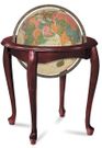 Queen Anne Floor Globe - Illuminated by Replogle Globes