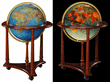 LaFayette Illuminated Floor Globe - Blue by Replogle Globes