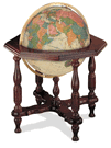 Statesman Illuminated Floor Globe - Antique by Replogle Globes